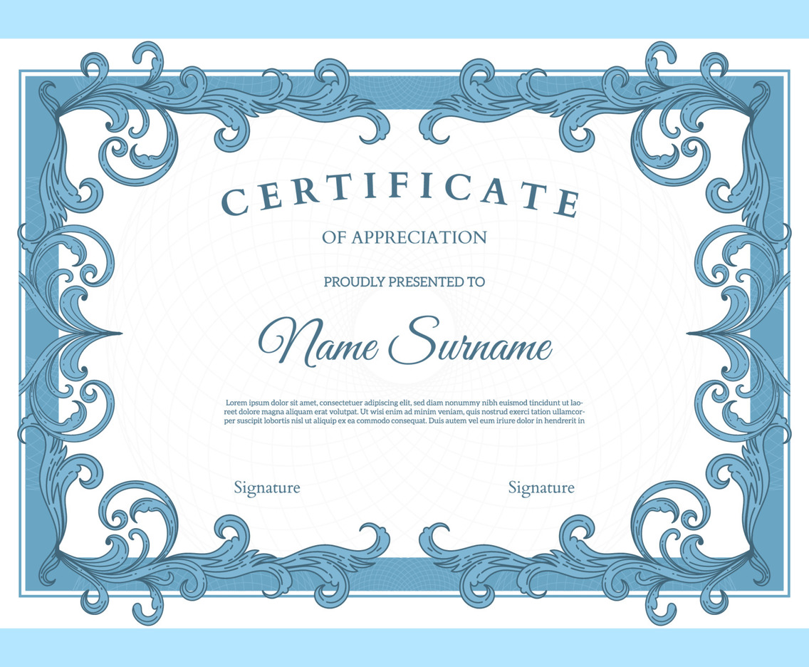 Victorian Classic Certificate Design Template