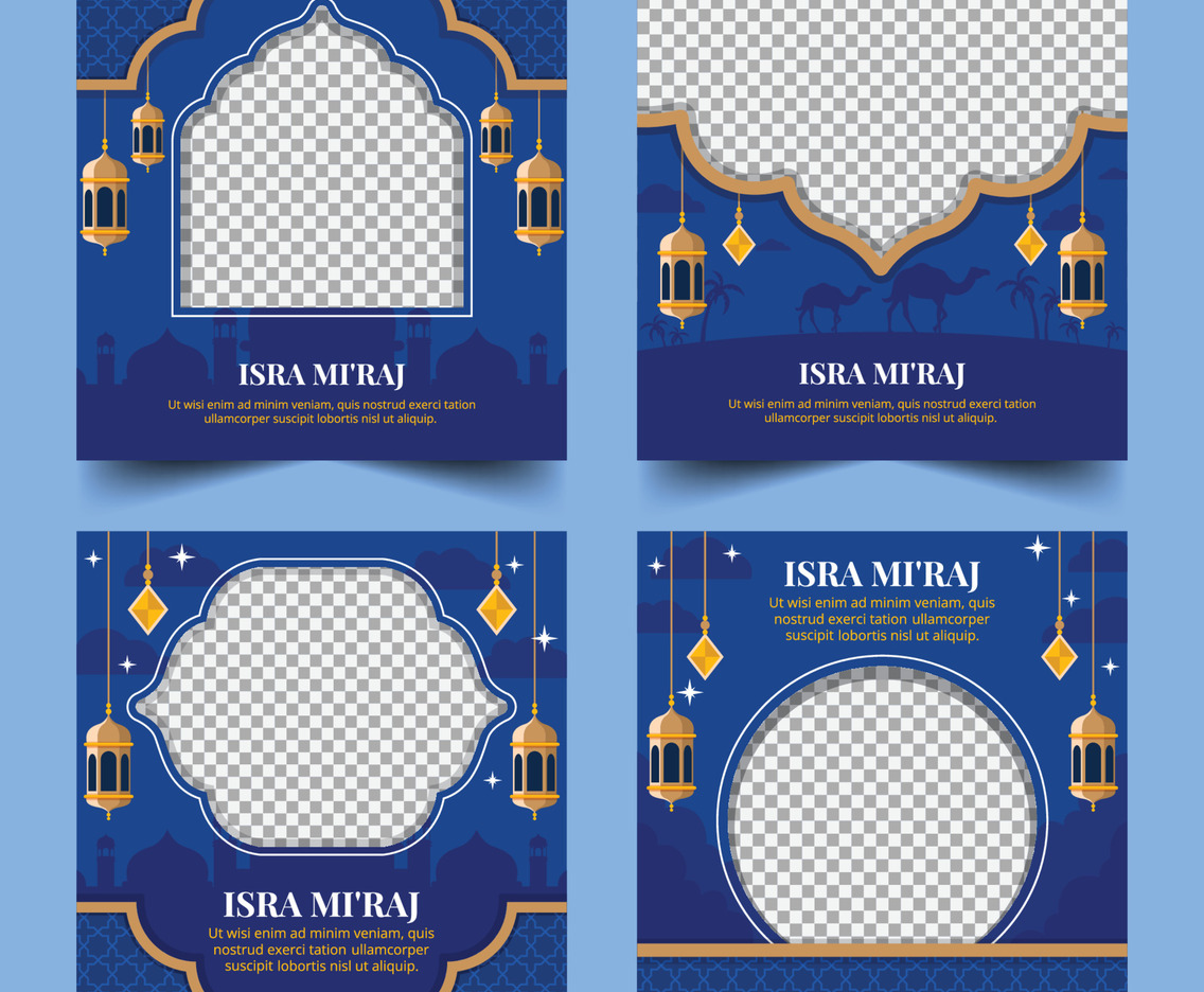 Isra Miraj Social Media Templates