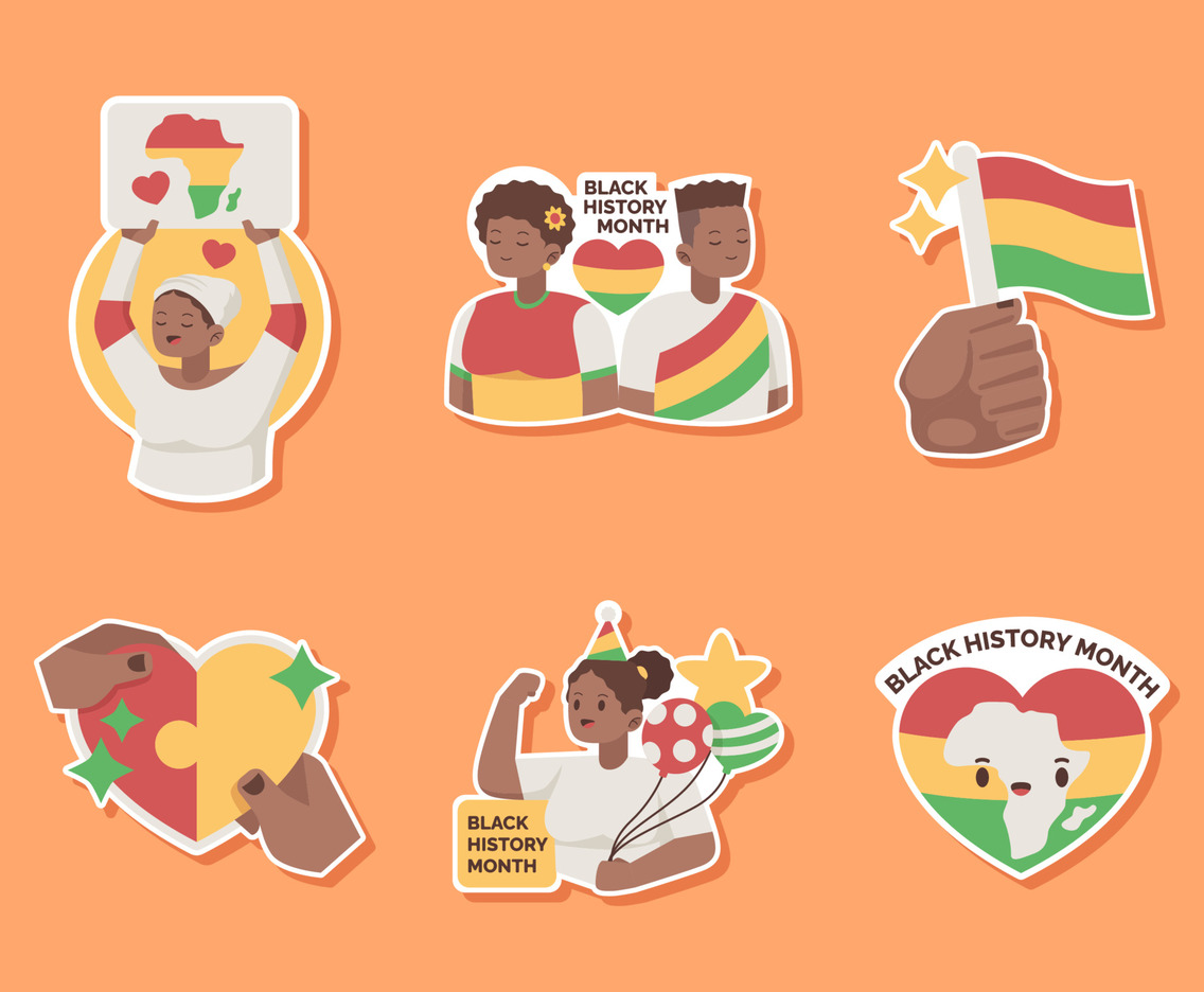 Black History Month Sticker Set