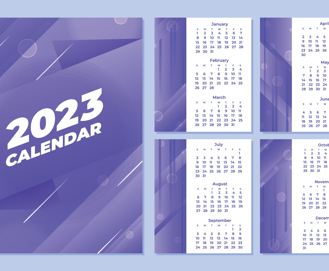 Calendar Template 2023 Design