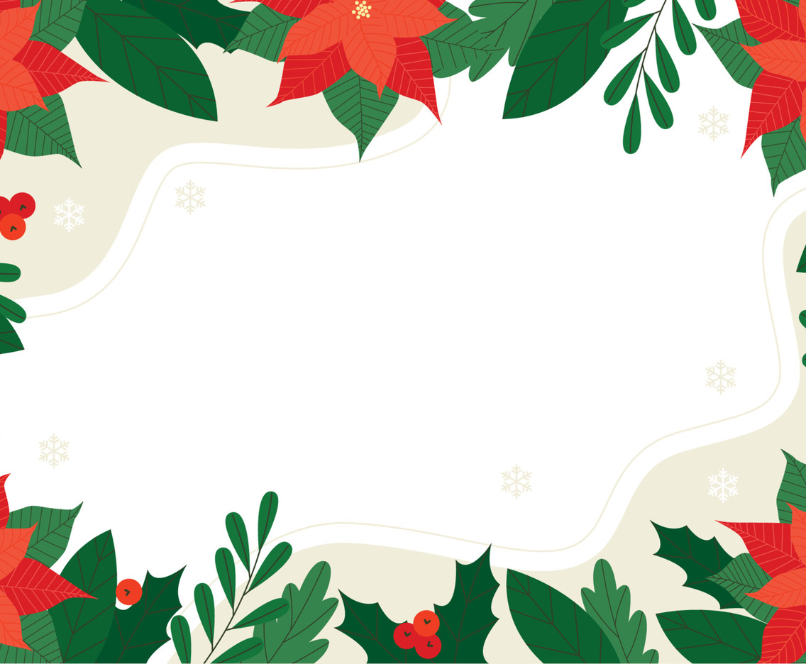 Pointsettias Flower Background