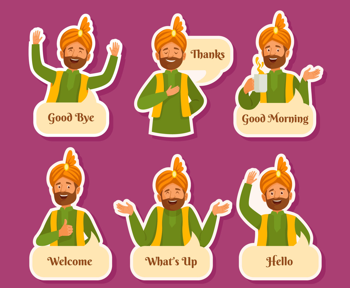 Lohri Greeting Sticker Set