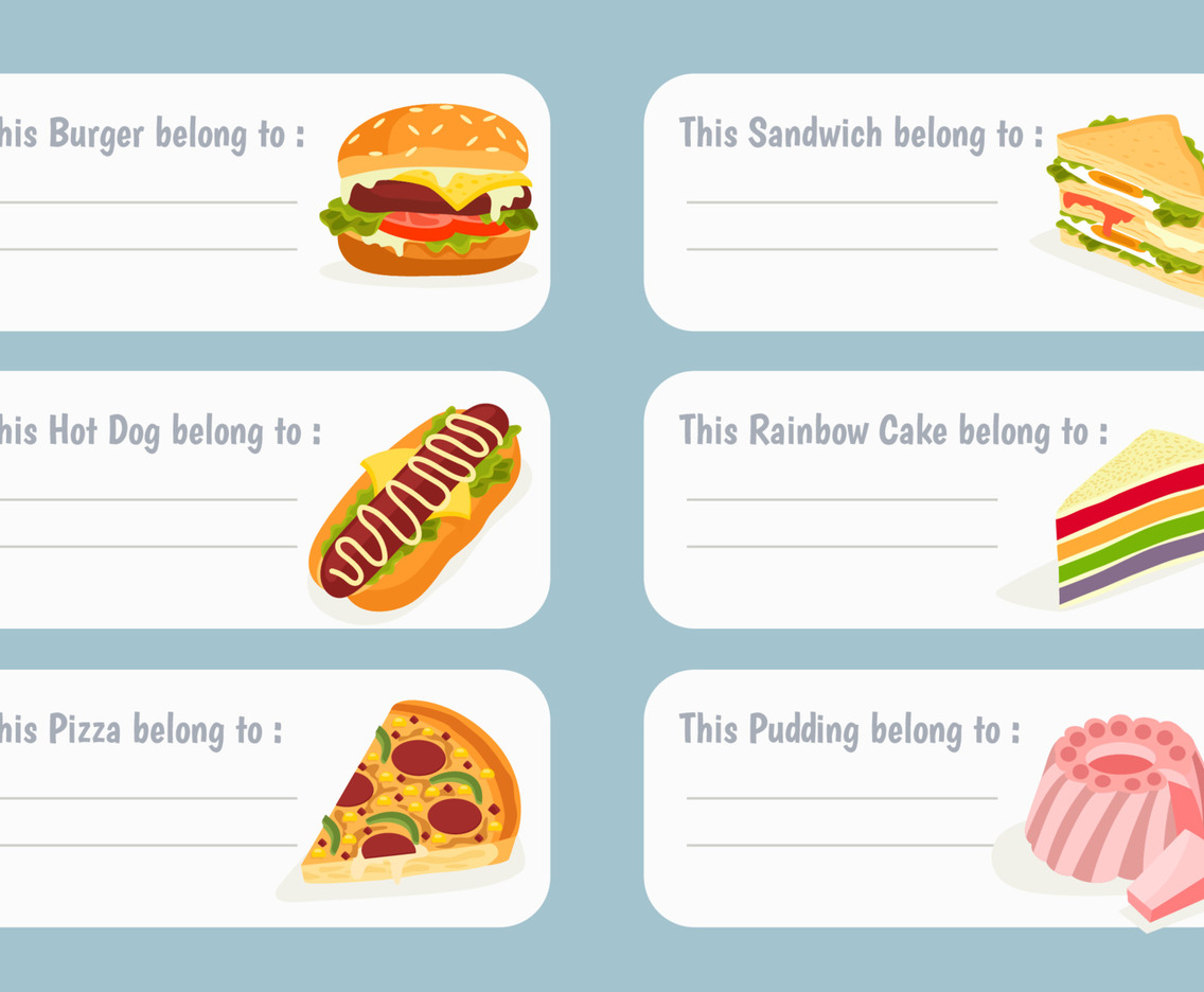 Food Belongs To, Sticker collection