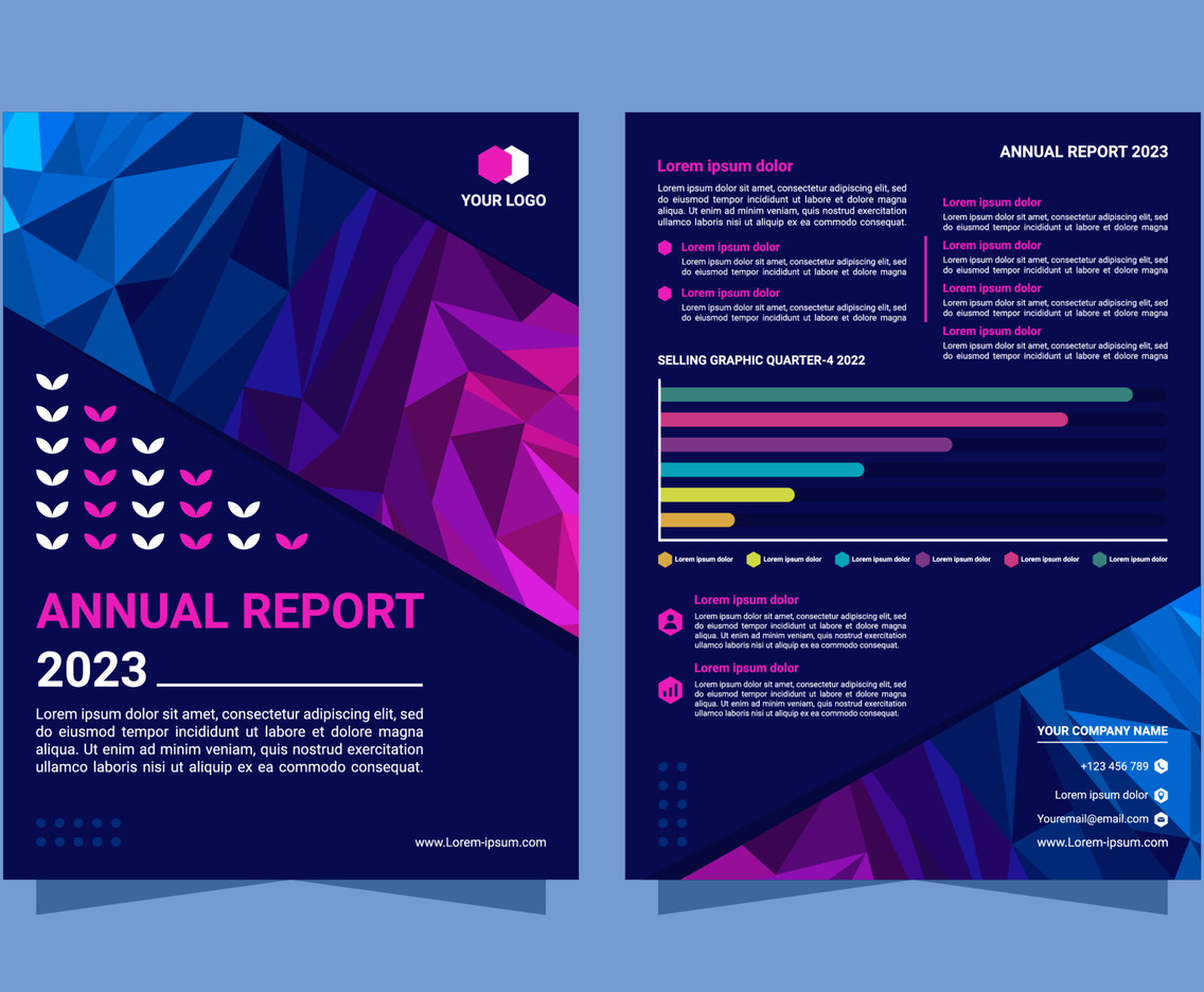 Flat Style Business Essential Report Cover
