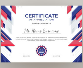 Flat Modern Certificate Concept Vector Art & Graphics | freevector.com