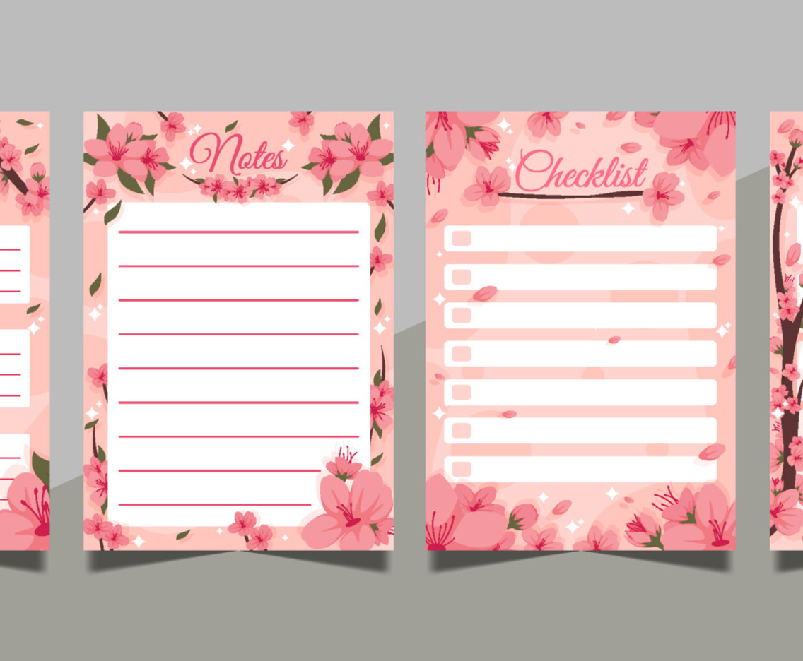Journal Templates Peach Blossom