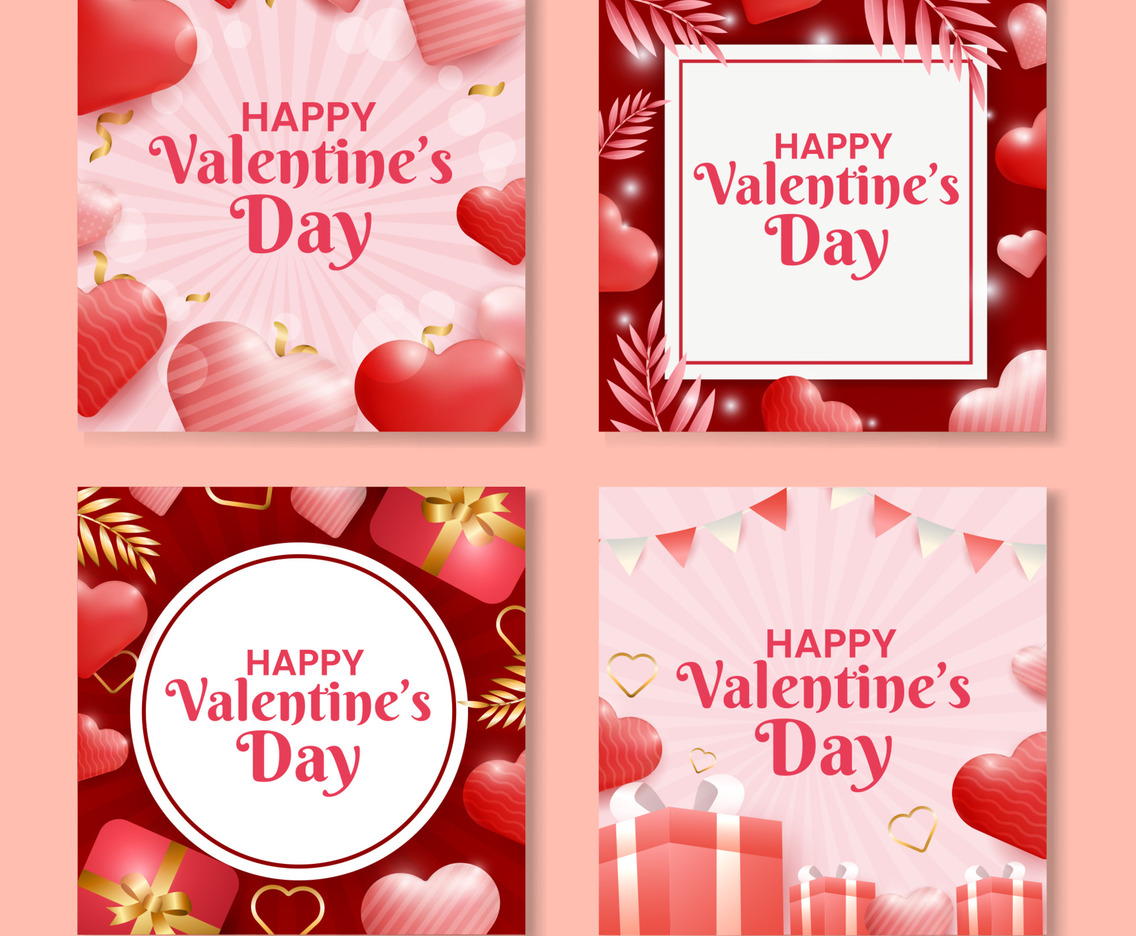 Happy Valentine Day Social Media Template