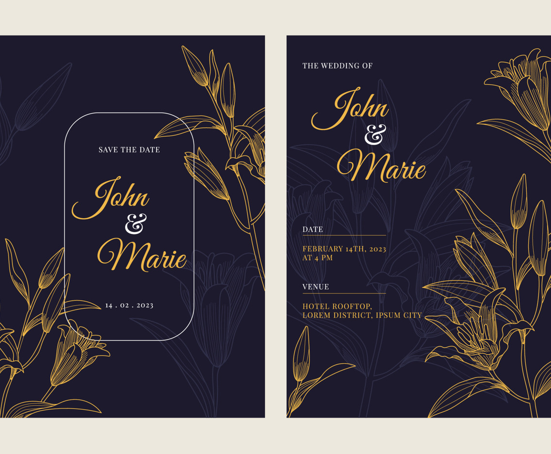Luxury Wedding Invitation