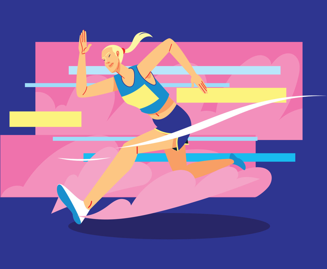 Professional Woman Sprinter