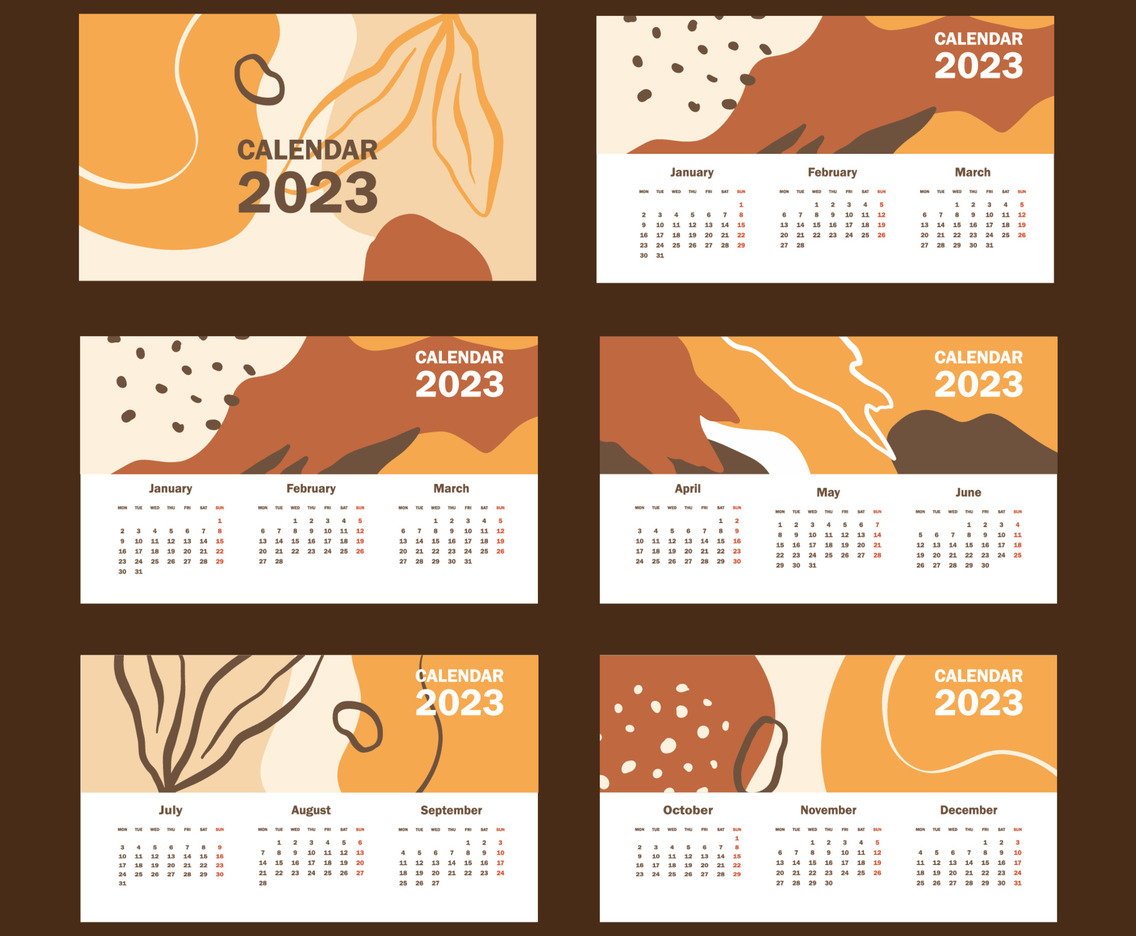 Company Desk 2023 Calendar Template