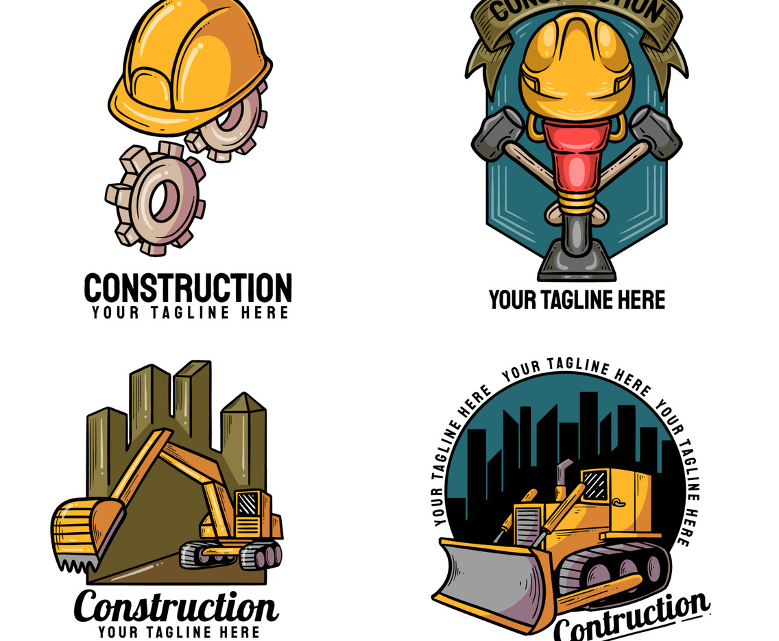 Construction Builder Logo Set