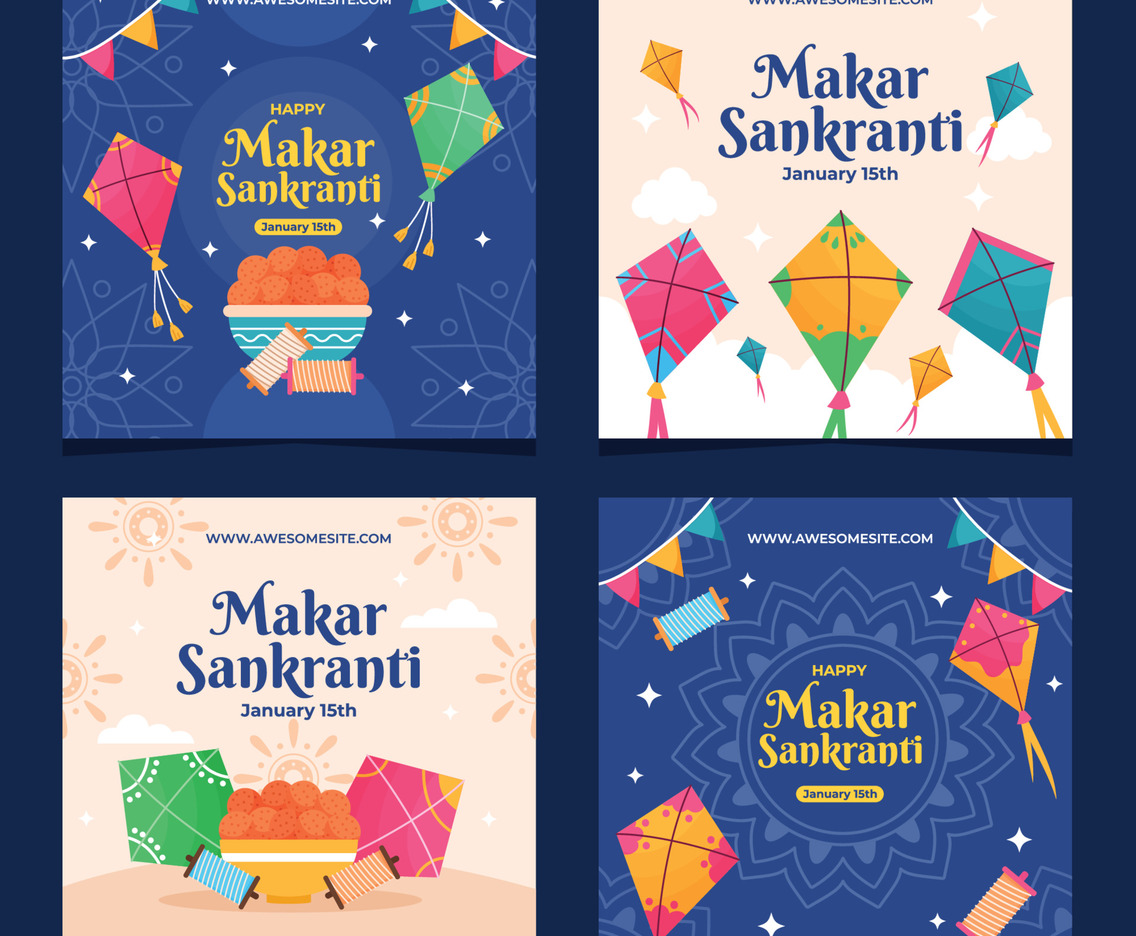 Makar Sankranti Social Media Template