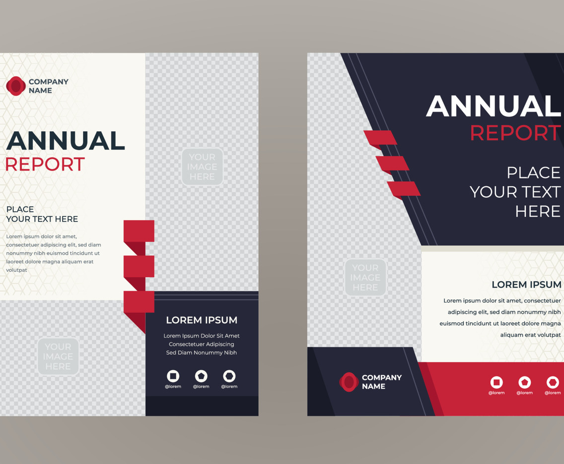Flat Annual Report Cover