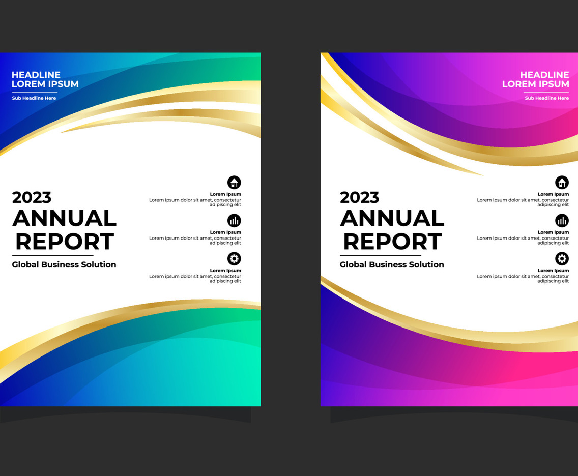 Company Business Annual Report Template Design