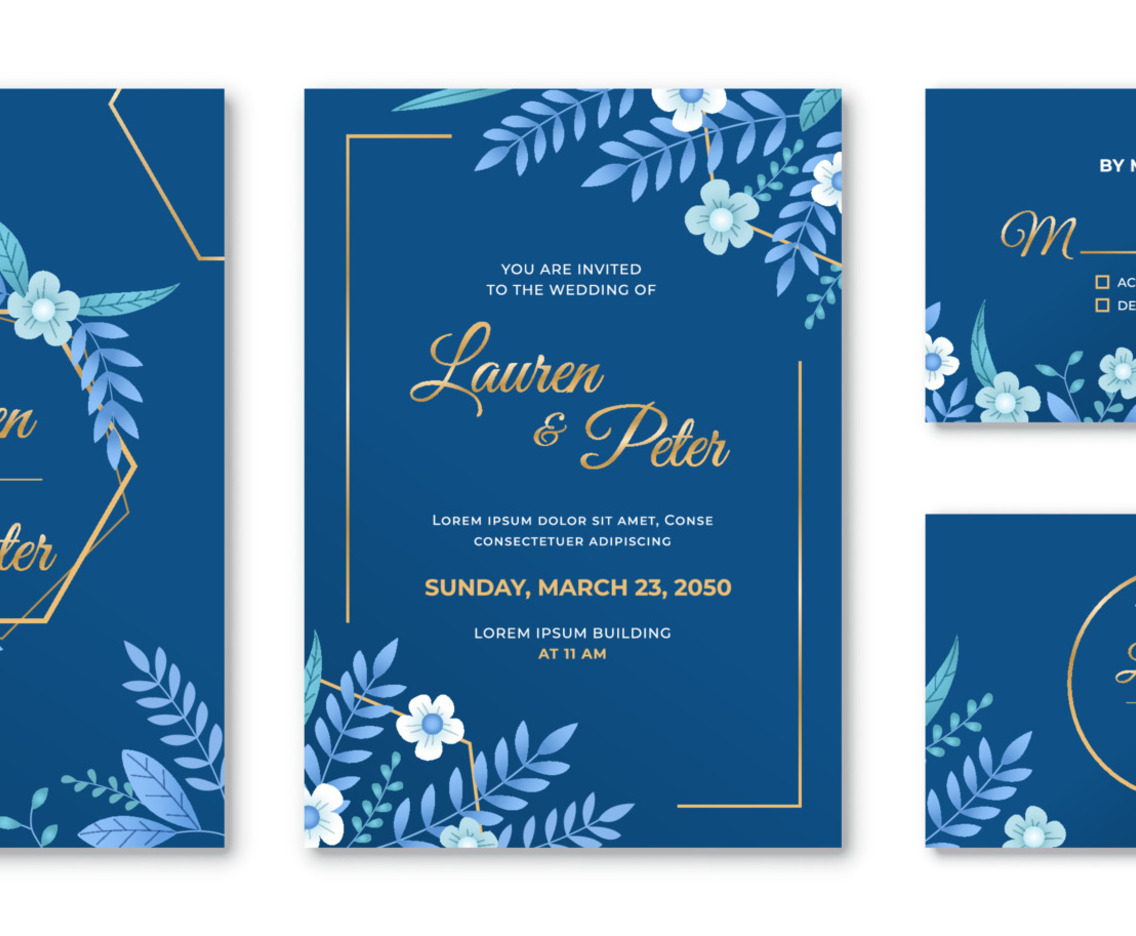 Modern Casual Wedding Invitation Template