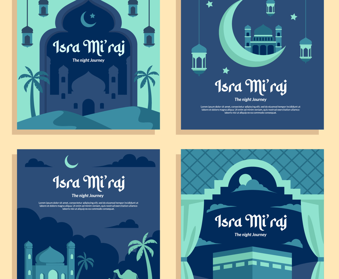 Isra Mi'raj Social Media Template