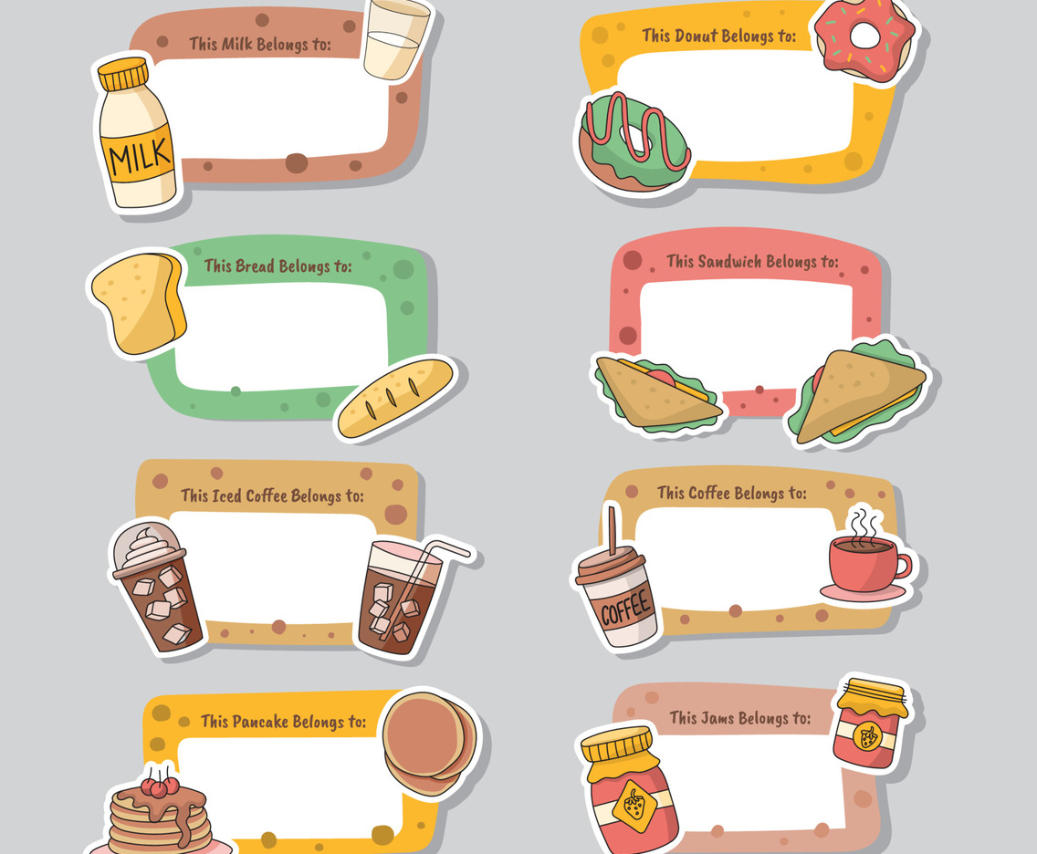 Breakfast Belongs to Sticker Frame Template