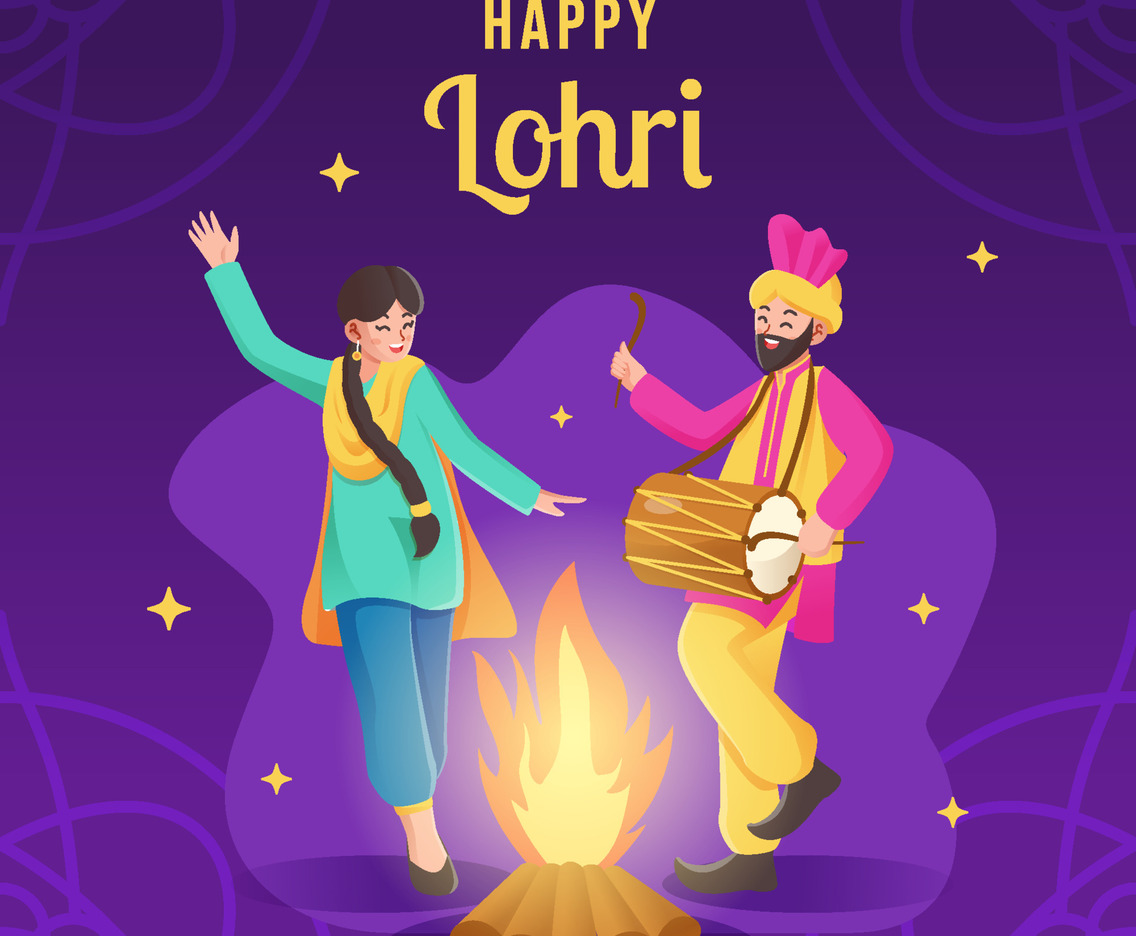 Dancing On The Lohri Celebration Night