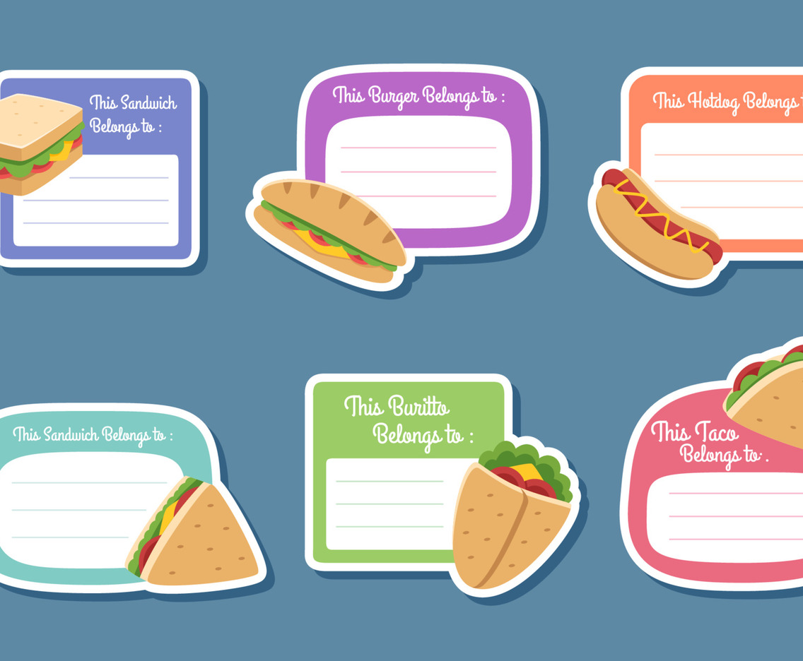 This Meals Belongs to Sticker Set