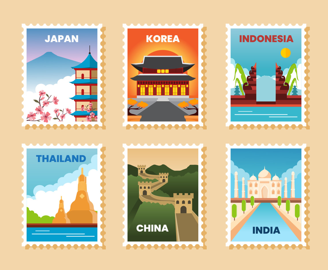 Traveling Stamp Stickers