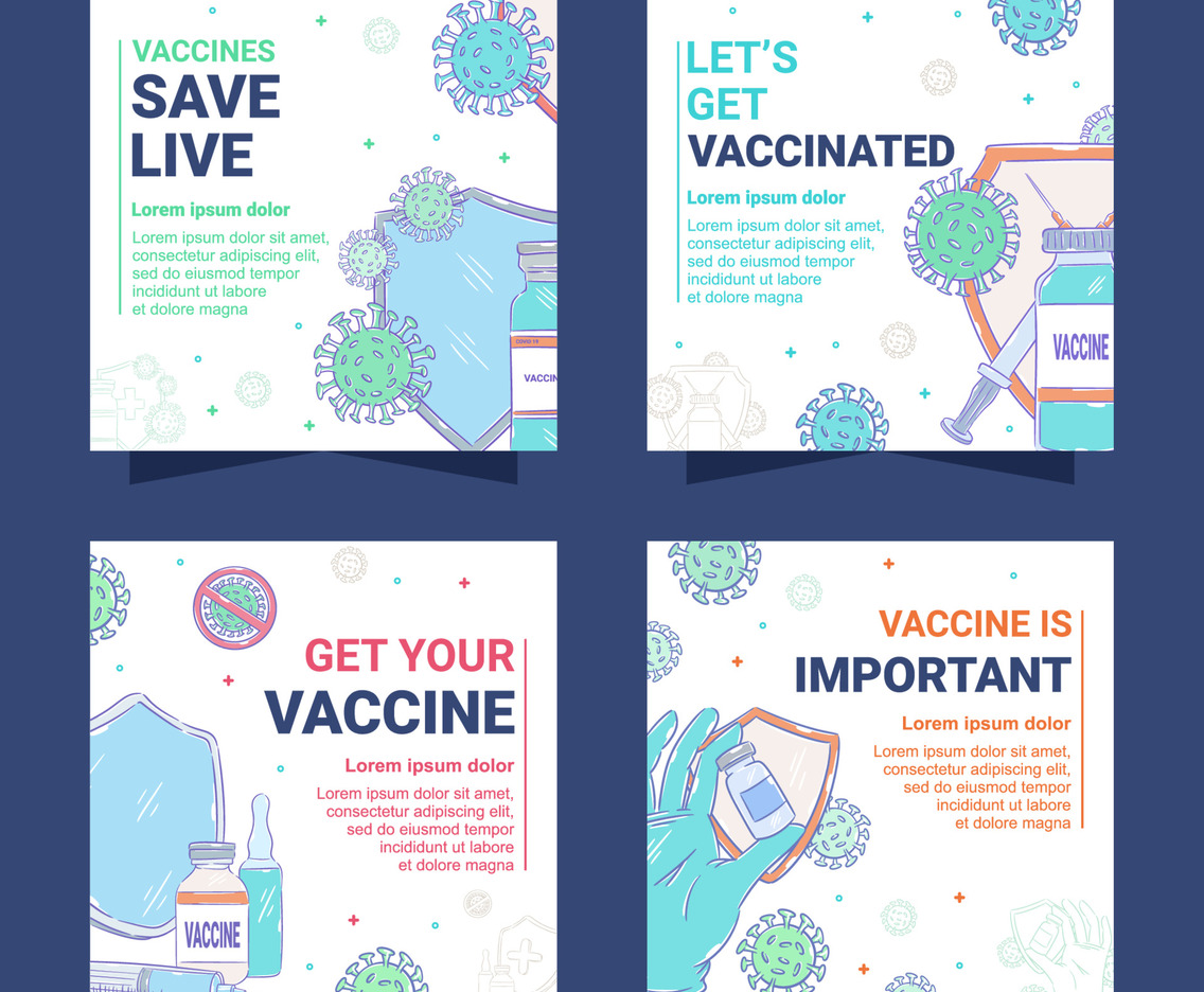 Covid 19 Vaccination Social Media Templates