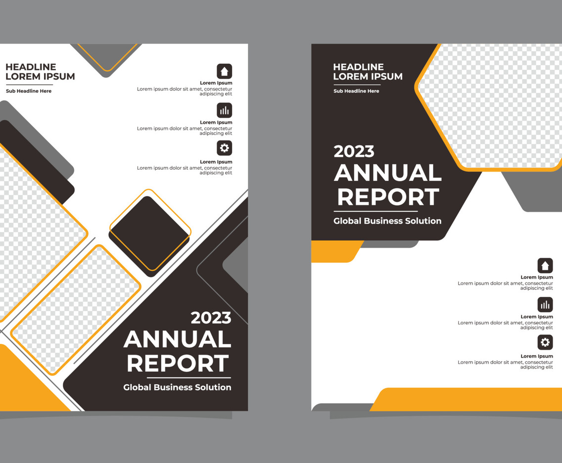 Annual Report Cover Business Template Design