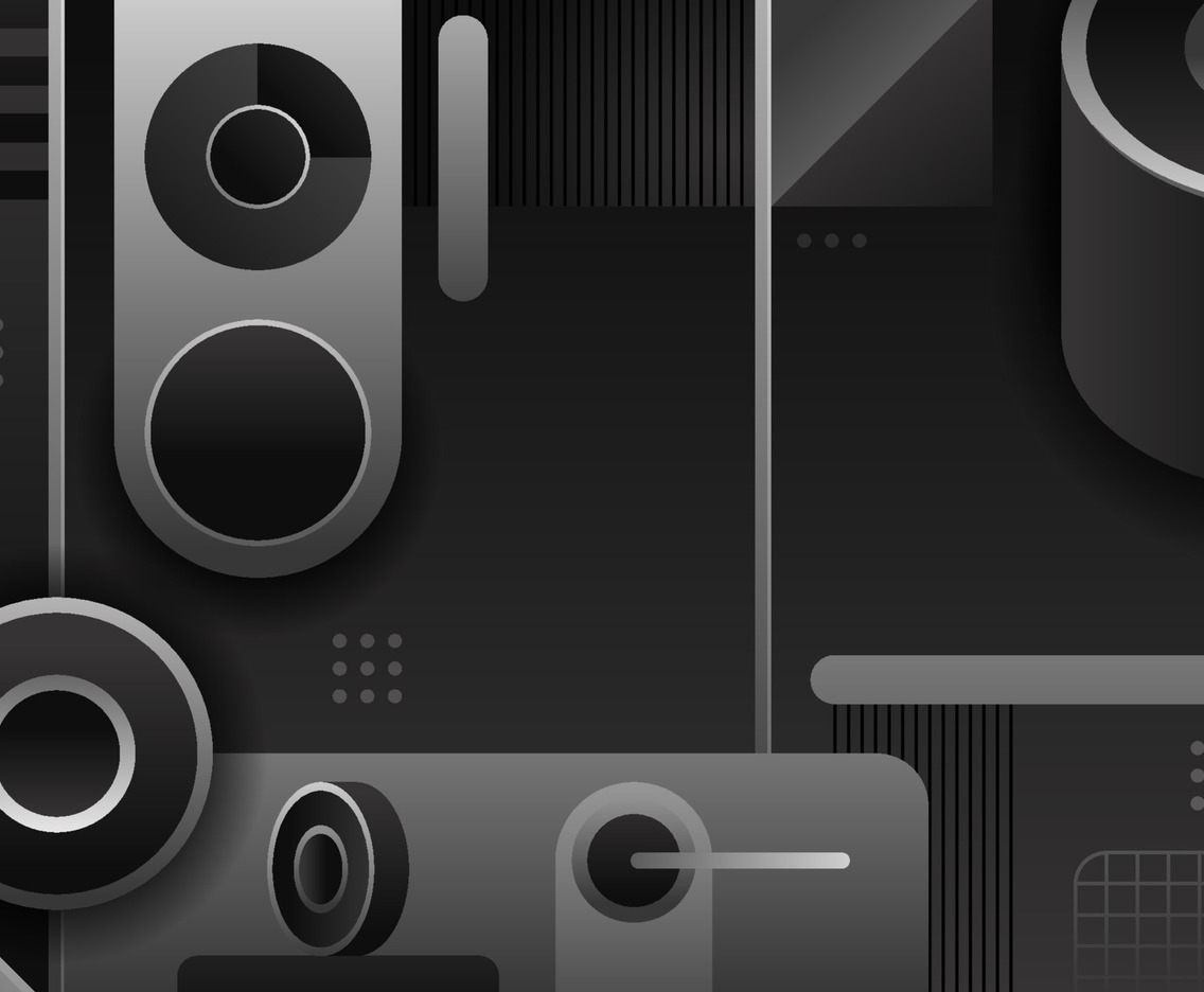 Abstract Black Geometric Concept