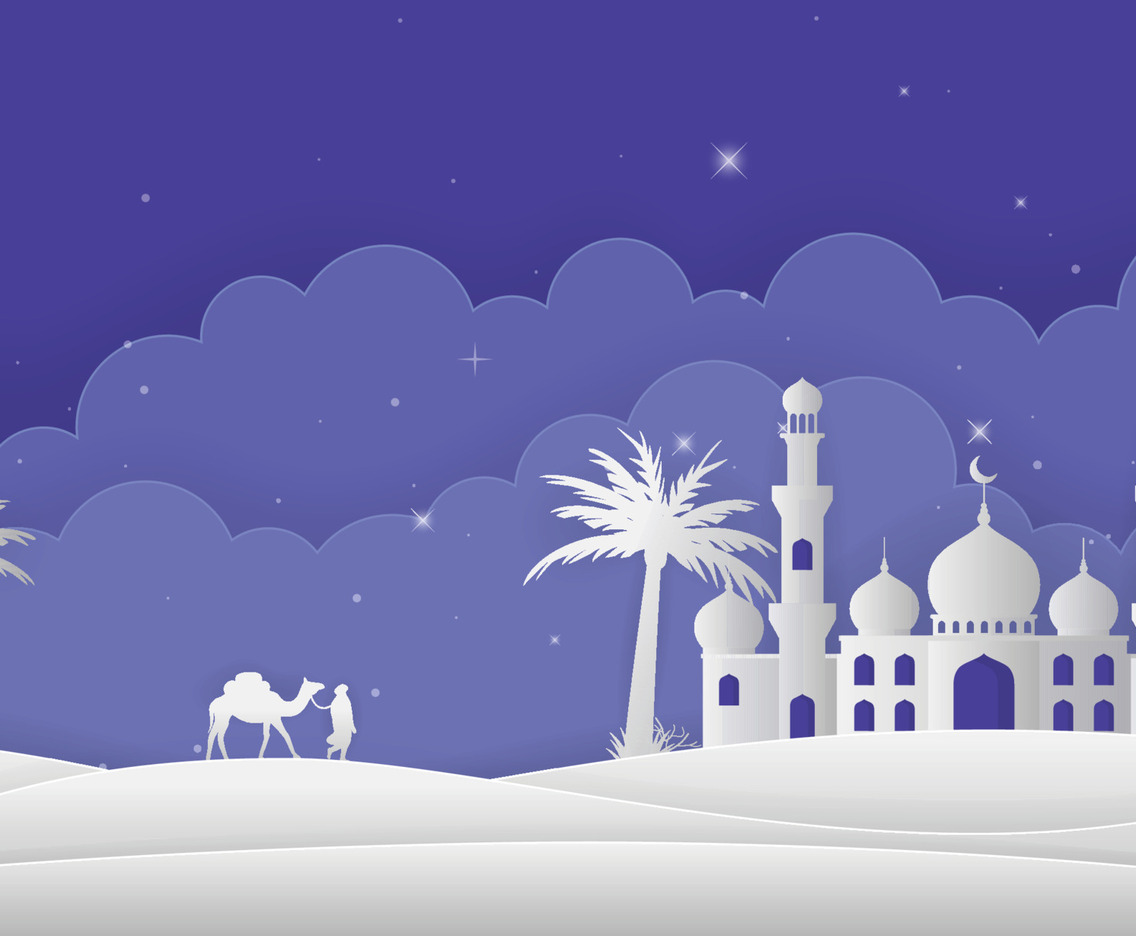 Islamic Event Isra Miraj Background