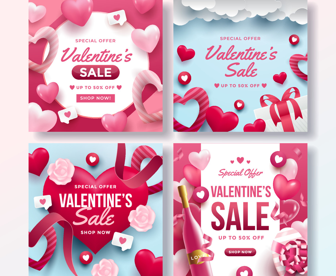 Valentines Sale Social Media Post