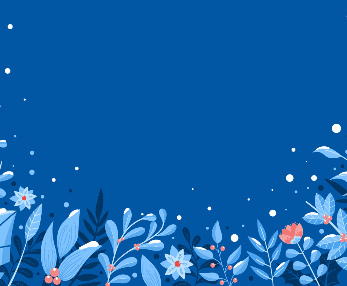 Winter Floral Background