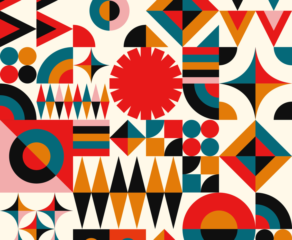 Abstract Geometric Seamless Pattern