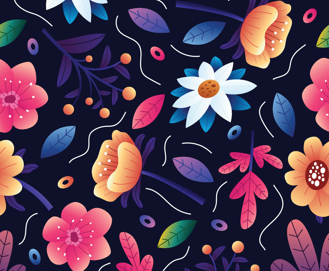 Colorful Floral Seamless Pattern
