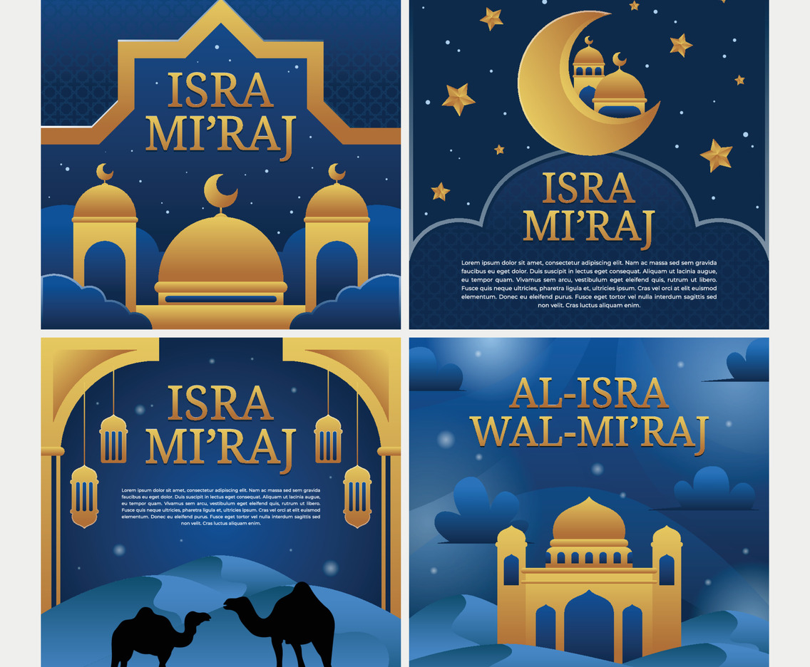 Isra Miraj  Social Media Template