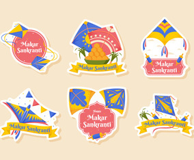 Makar Sankranti Greeting Stickers