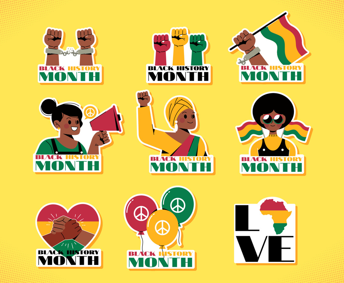 Black History Month Sticker Collection