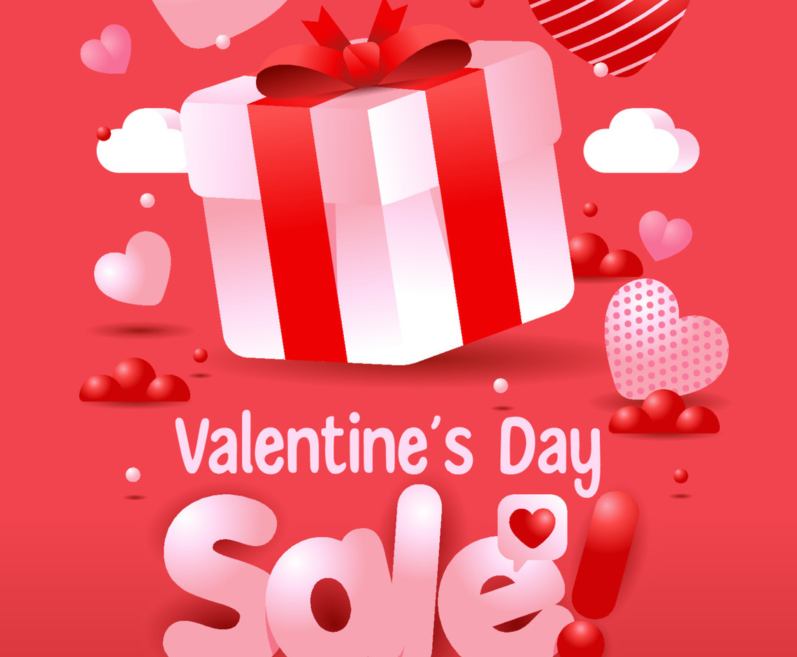 Valentine Day Sale Poster