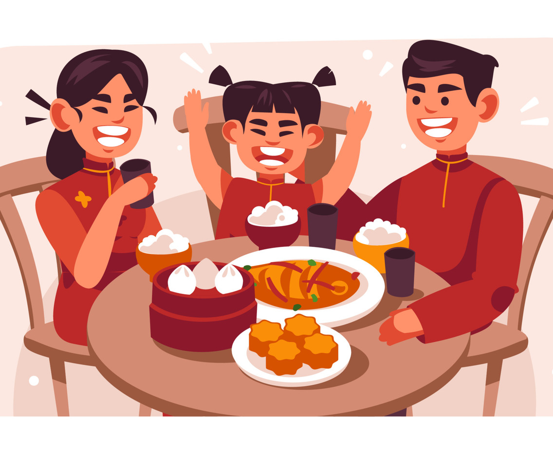 Chinese New Year Feast Concept