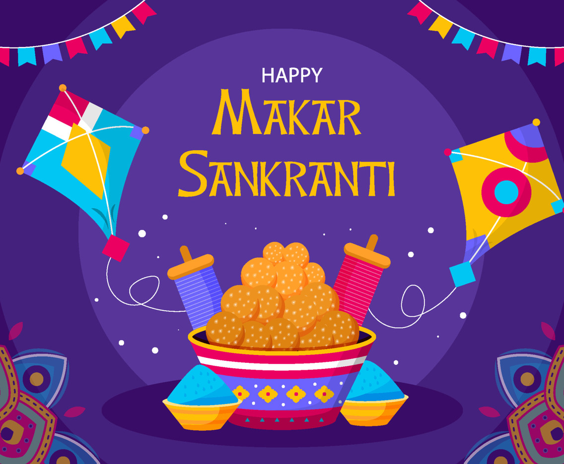 Happy Makar Sankranti Background