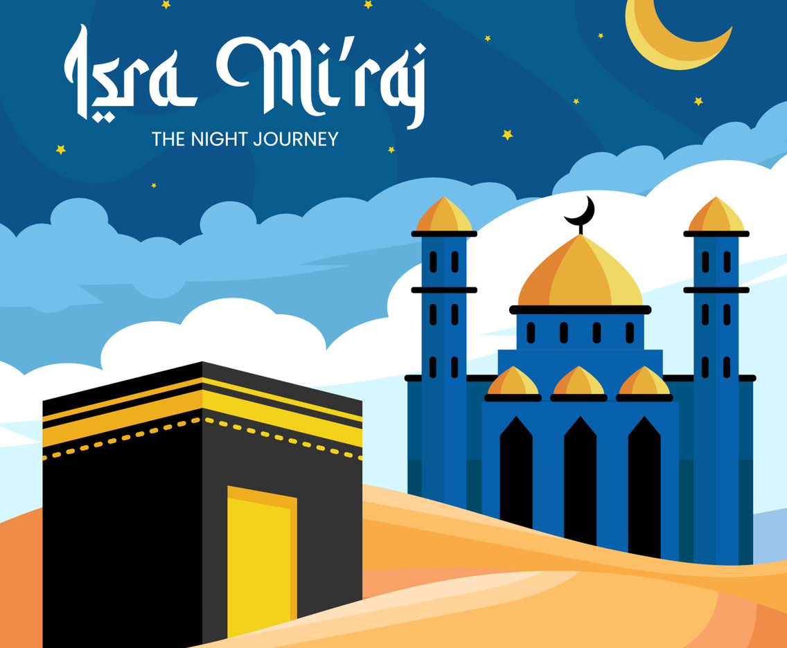 Happy Isra Miraj Background