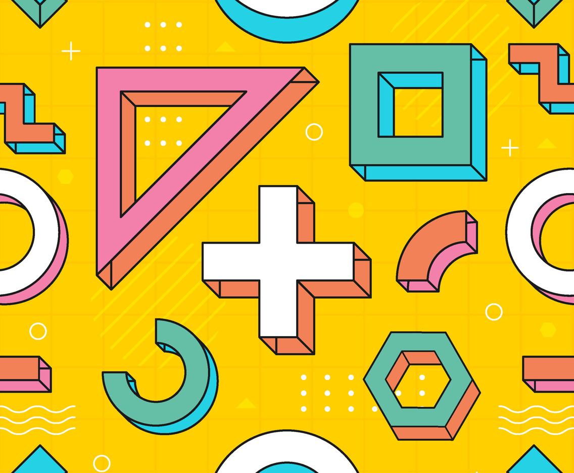 Colorful Geometric Seamless Pattern