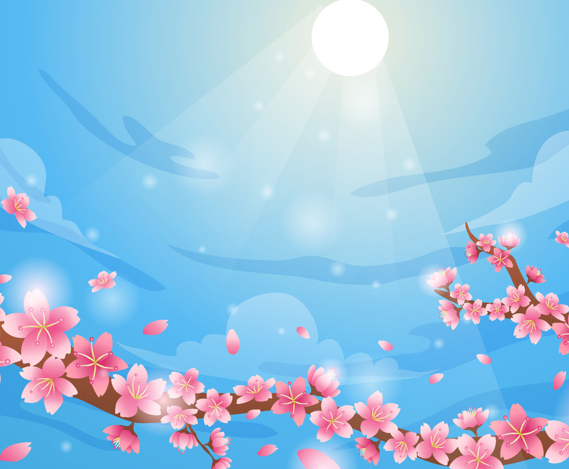 Peach Blossom Background