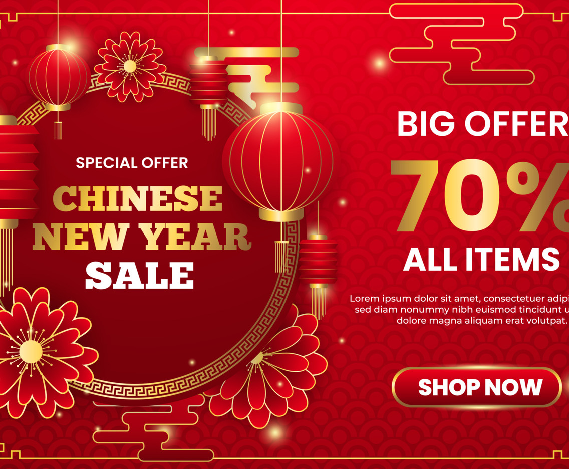 Chinese New Year Landscape Poster