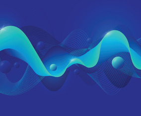 Abstract Blue and Green Combo Background