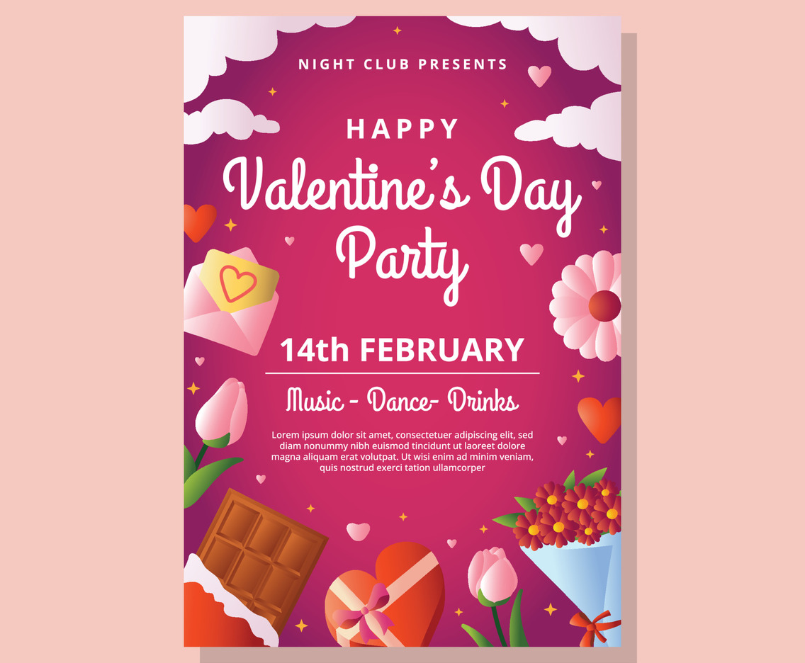 Happy Valentines Day Poster