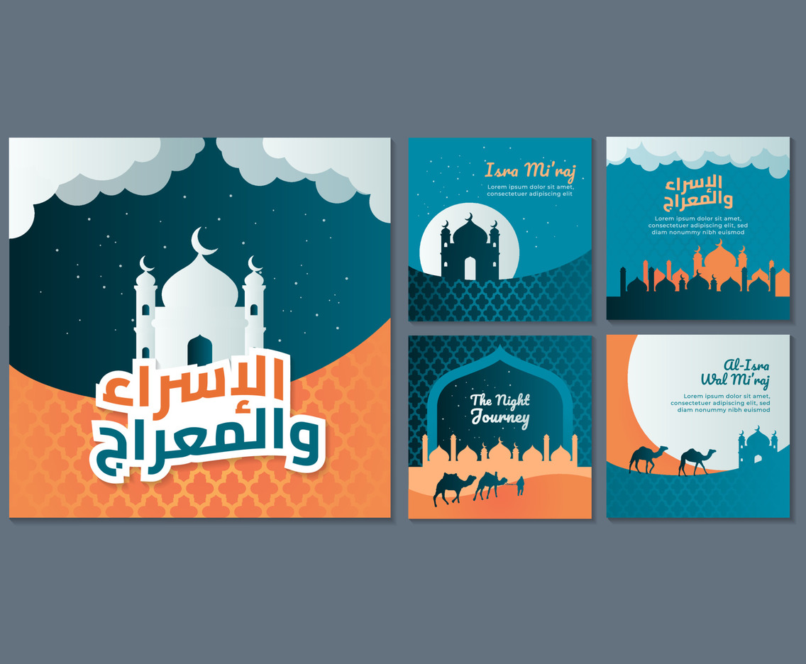 Isra Miraj Event Social Media Posts
