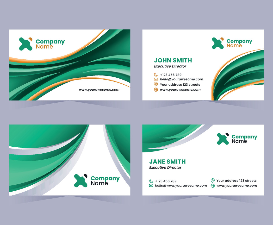 Green Gradient Business Card