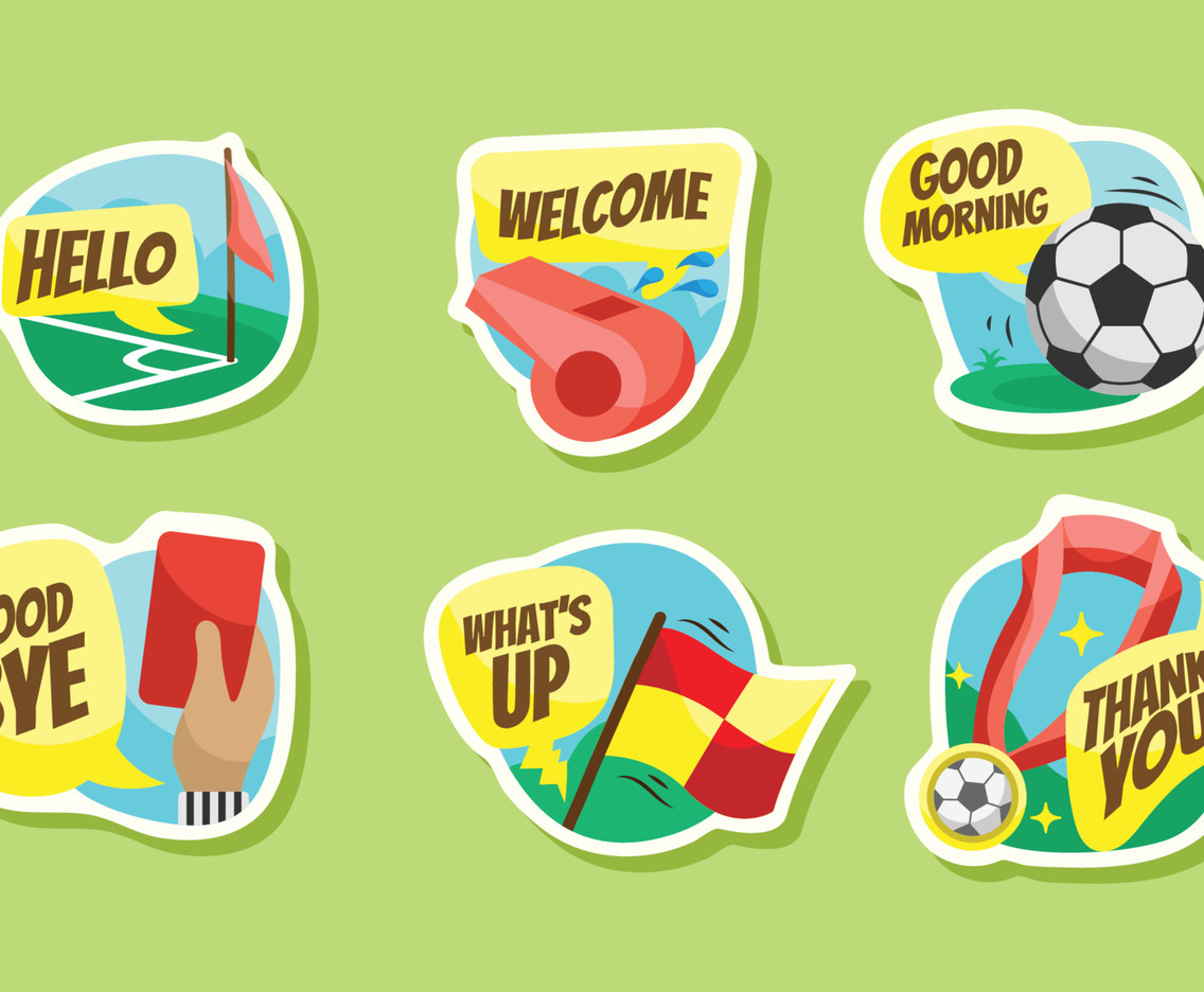 Soccer Greeting Sticker Collection