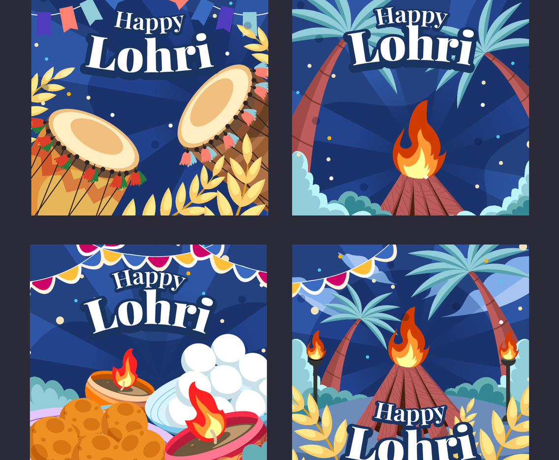 Happy Lohri Social Media Post