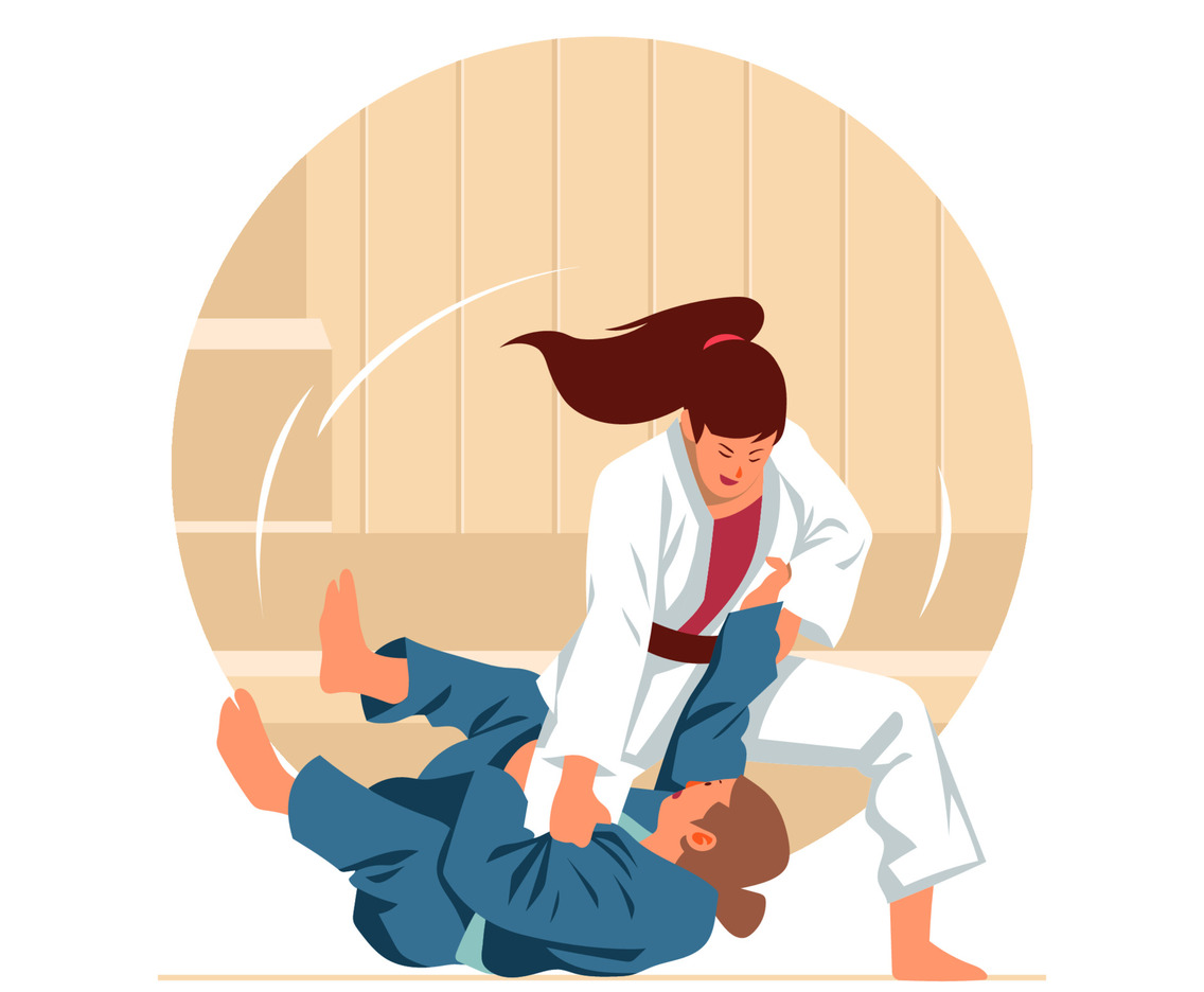 Jiu Jitsu Fighting Concept