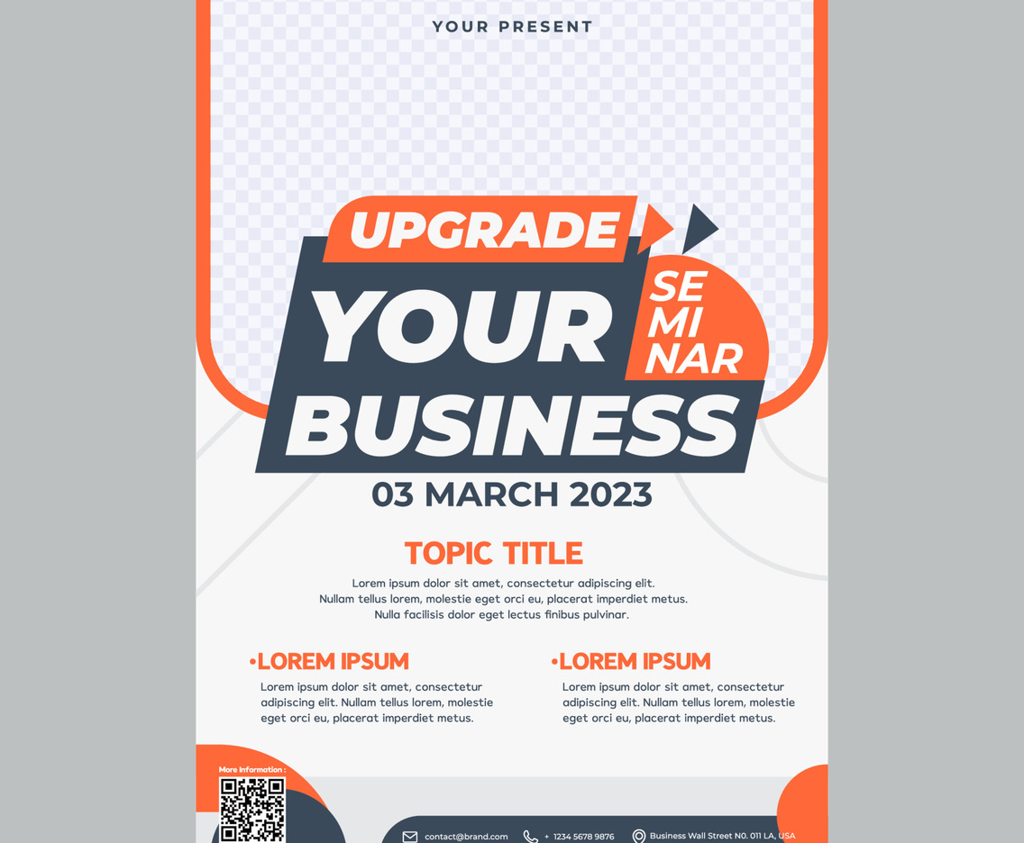 Colorful Flat Poster Template for Event